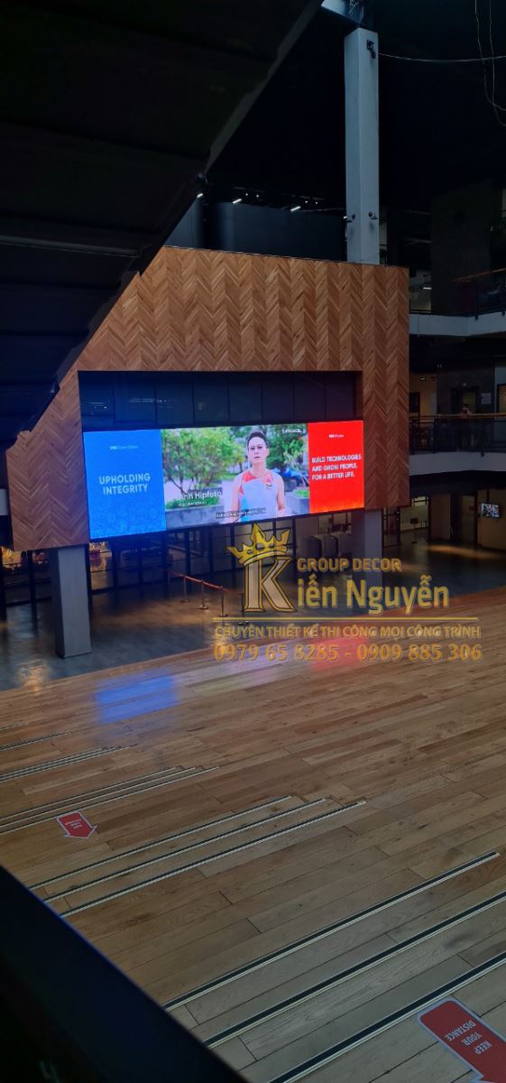 Thi công màn hình Led P.2 trong nhà siêu nét,chóng nhiễm từ khi chụp hình