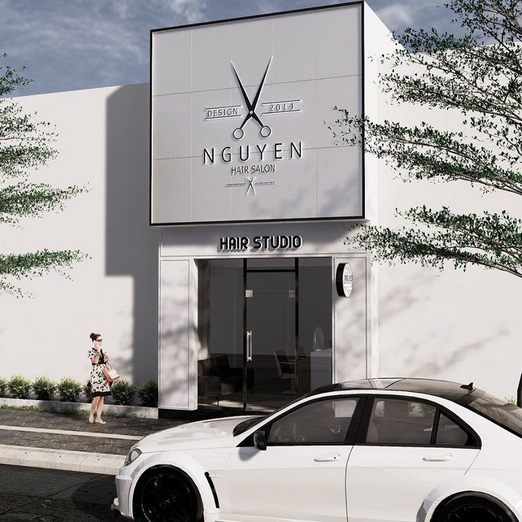 Bảng hiệu Quảng cáo Salon Tóc