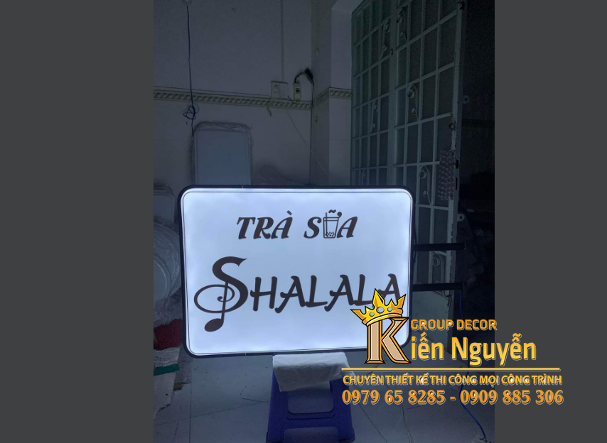 Bảng Hộp Đèn Mica Vuông