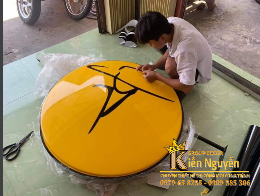 Bảng Hộp Đèn mica Tròn