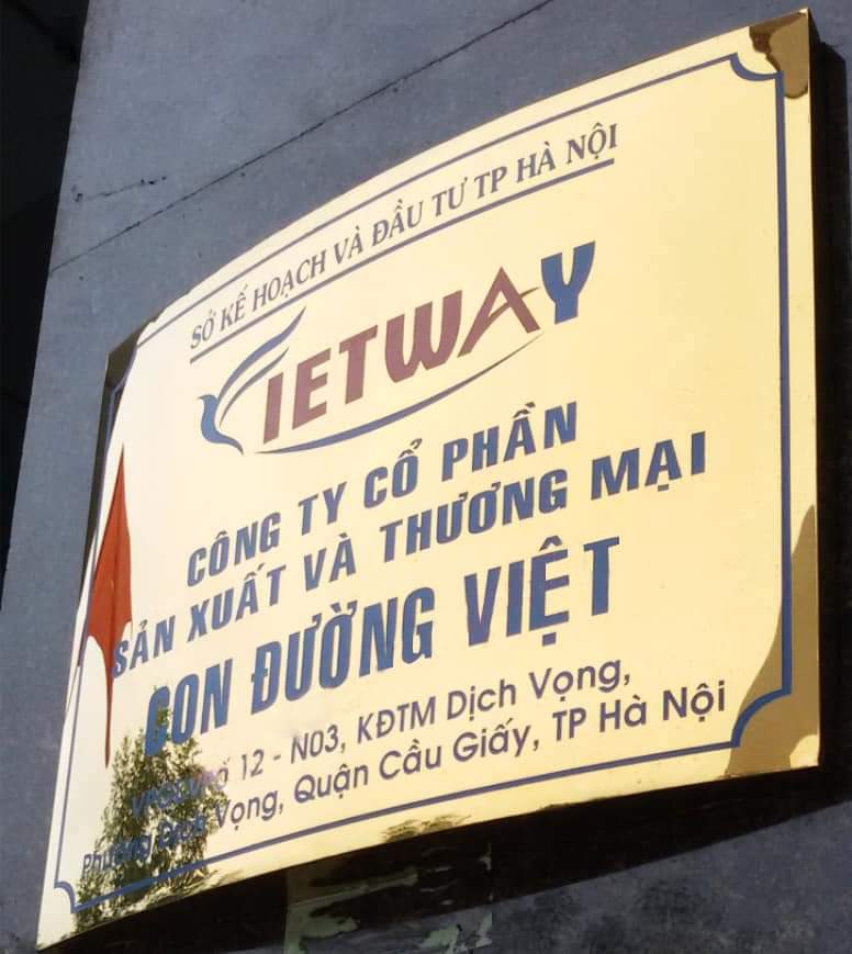 Bảng Tên Công Ty inox