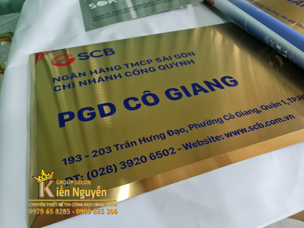 Bảng Tên Công ty  Inox Ăn Mòn