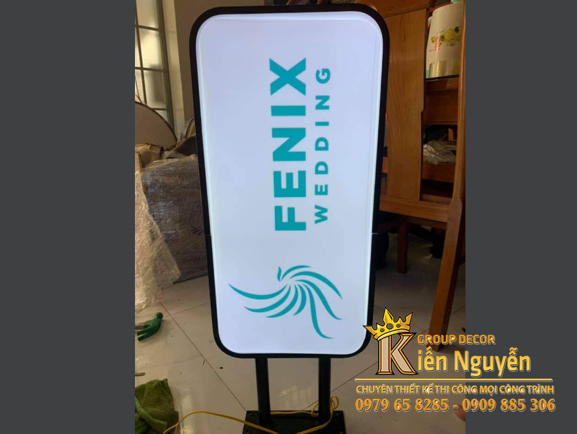 Bảng quảng cáo hộp đèn Mica Chữ Nhật