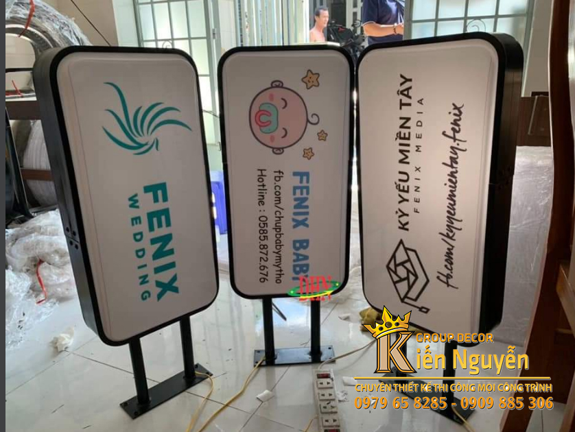 Bảng quảng cáo hộp đèn Mica Chữ Nhật