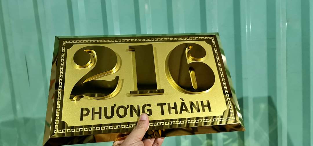 Bảng số nhà Inox 304 Vip
