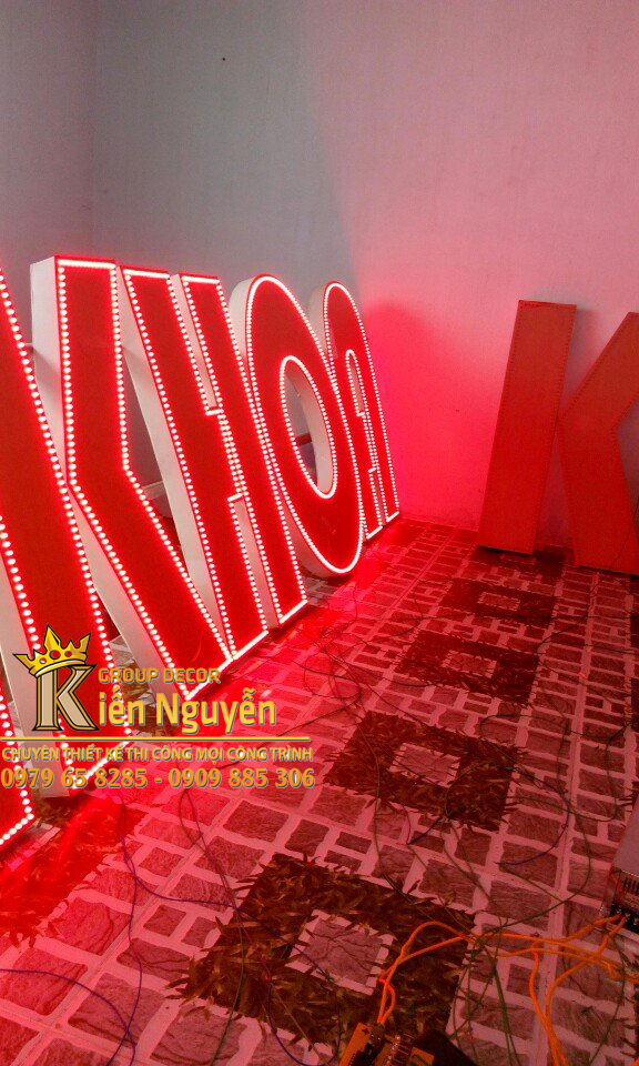 Chữ Quảng cáo mica Led Kim Phụng