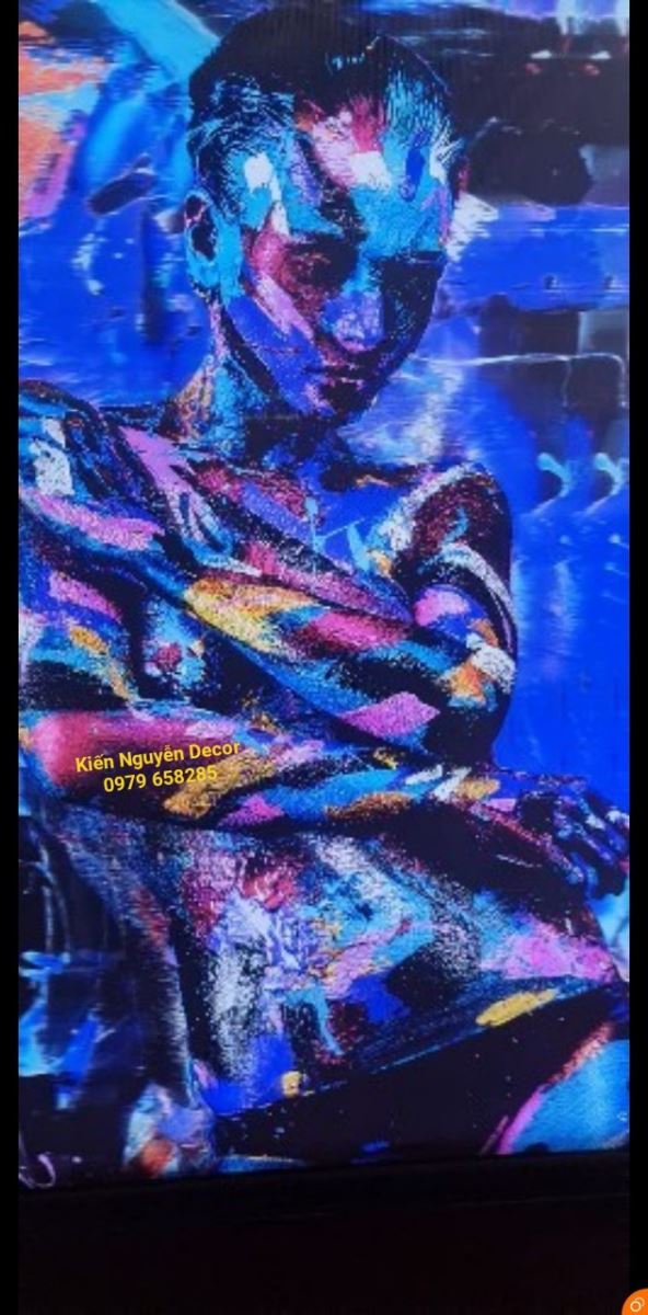 Hộp đèn Tranh 3D Cô Gái Nghệ Thuật