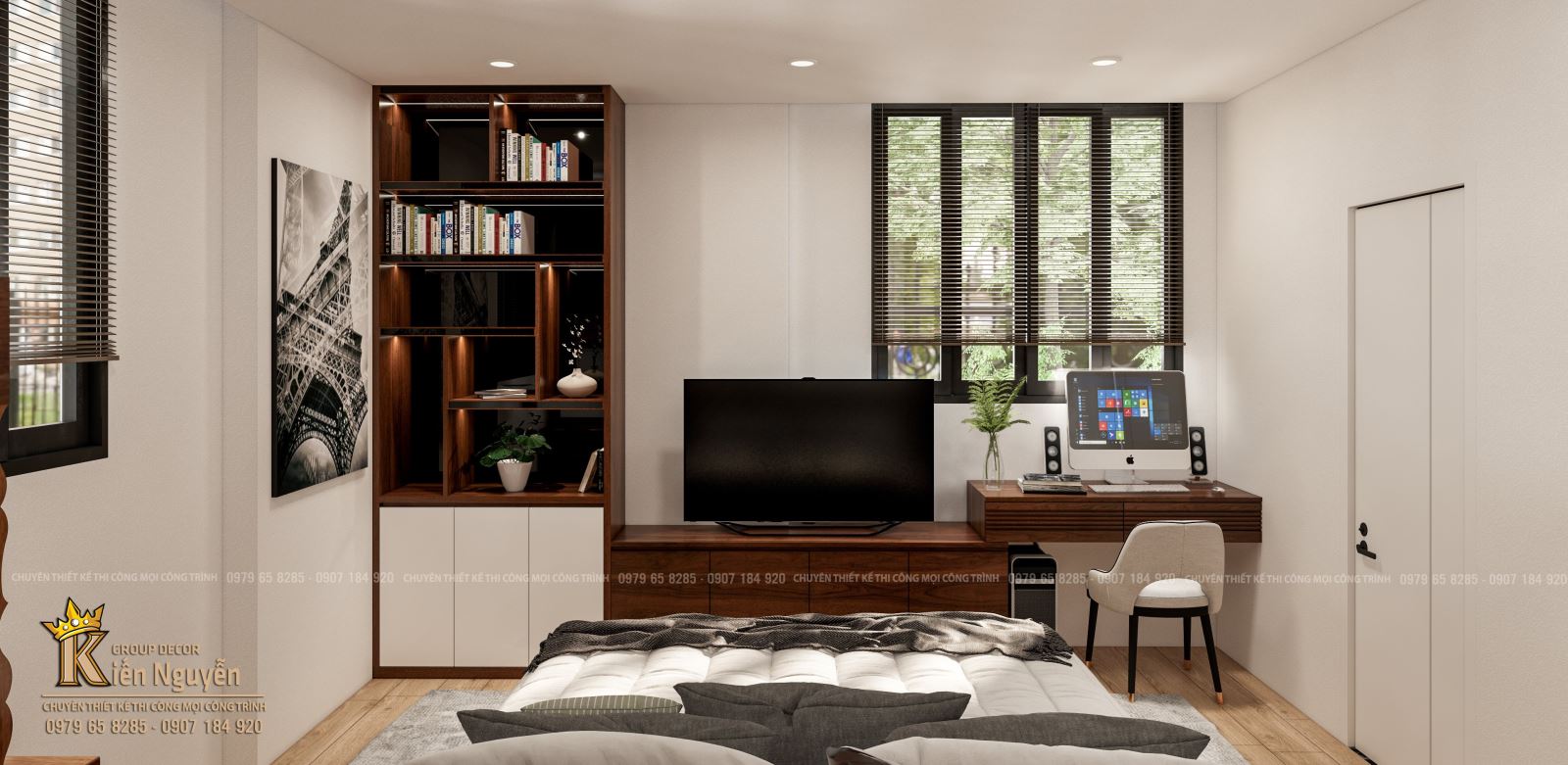 Nội thất phòng ngủ Bố Mẹ mẫu 001