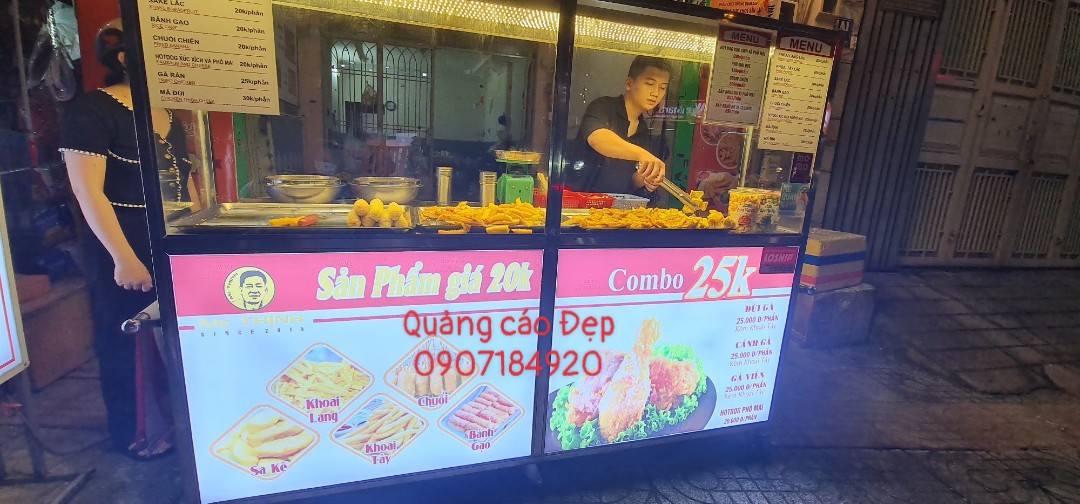 Bảng hộp đèn Xe khoai lang