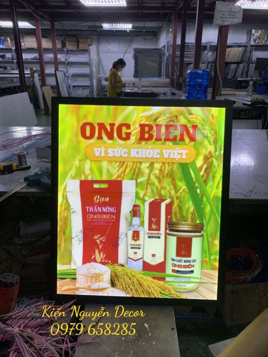 mẫu bảng hiệu hộp đèn siêu mỏng