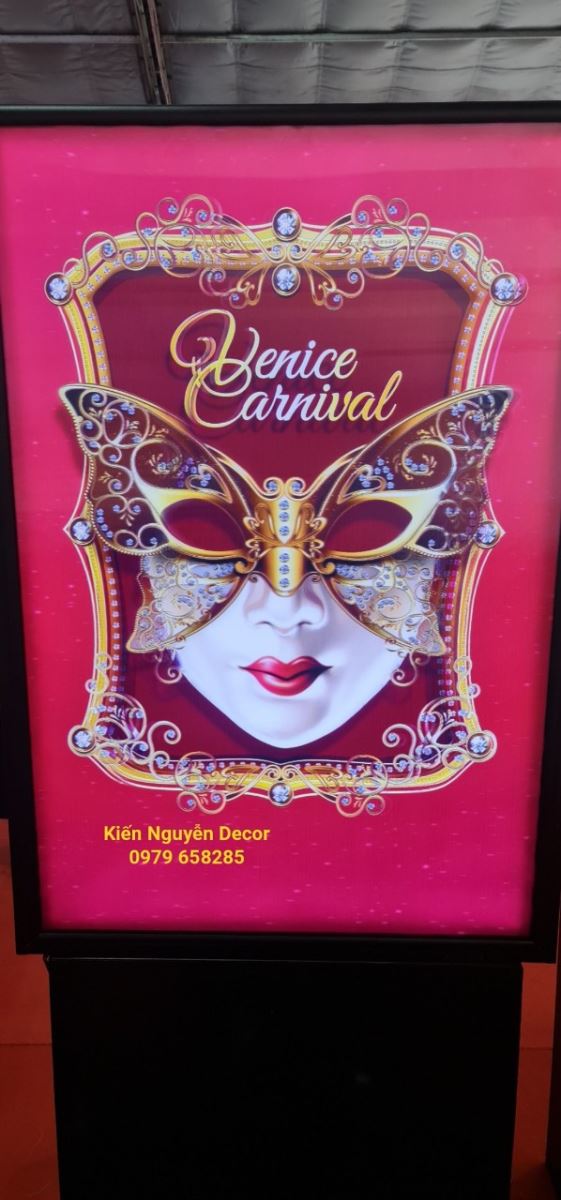 Hộp Đèn Tranh 3D cao cấp Mặt Nạ