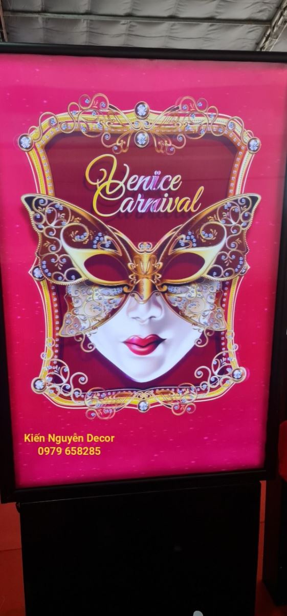 Hộp Đèn Tranh 3D cao cấp Mặt Nạ