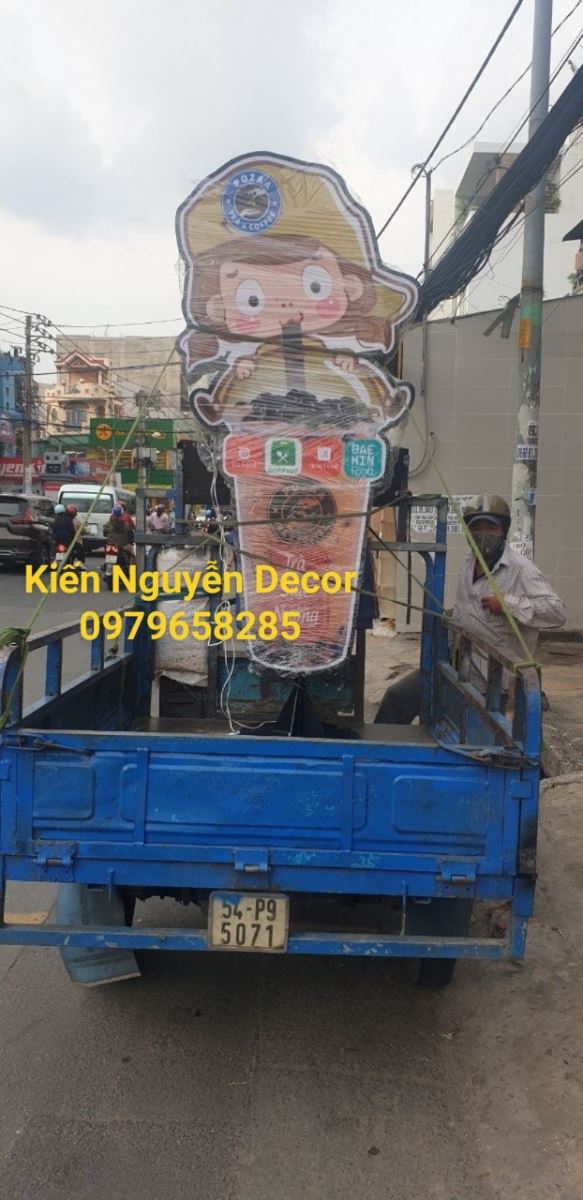 Hộp đèn Ly Trà Sữa để Bàn