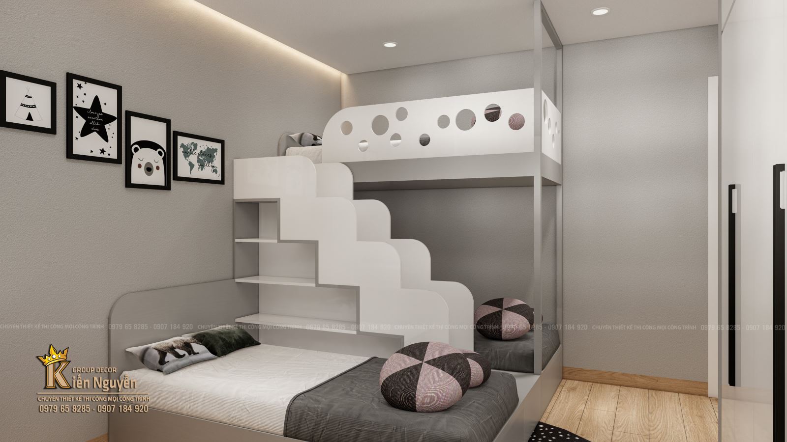 Nội thất Phòng giường tầng Bé Trai