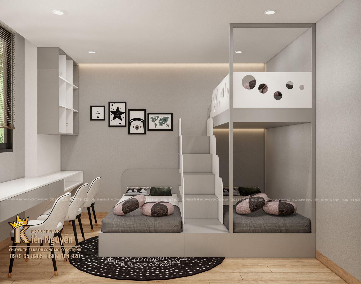 Nội thất Phòng giường tầng Bé Trai