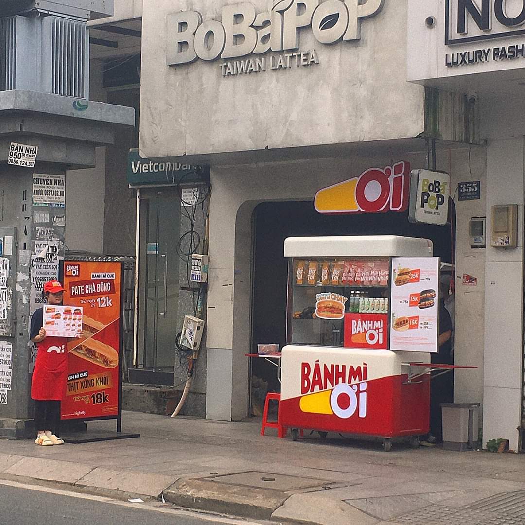 Bảng quảng cáo xe bánh Mì