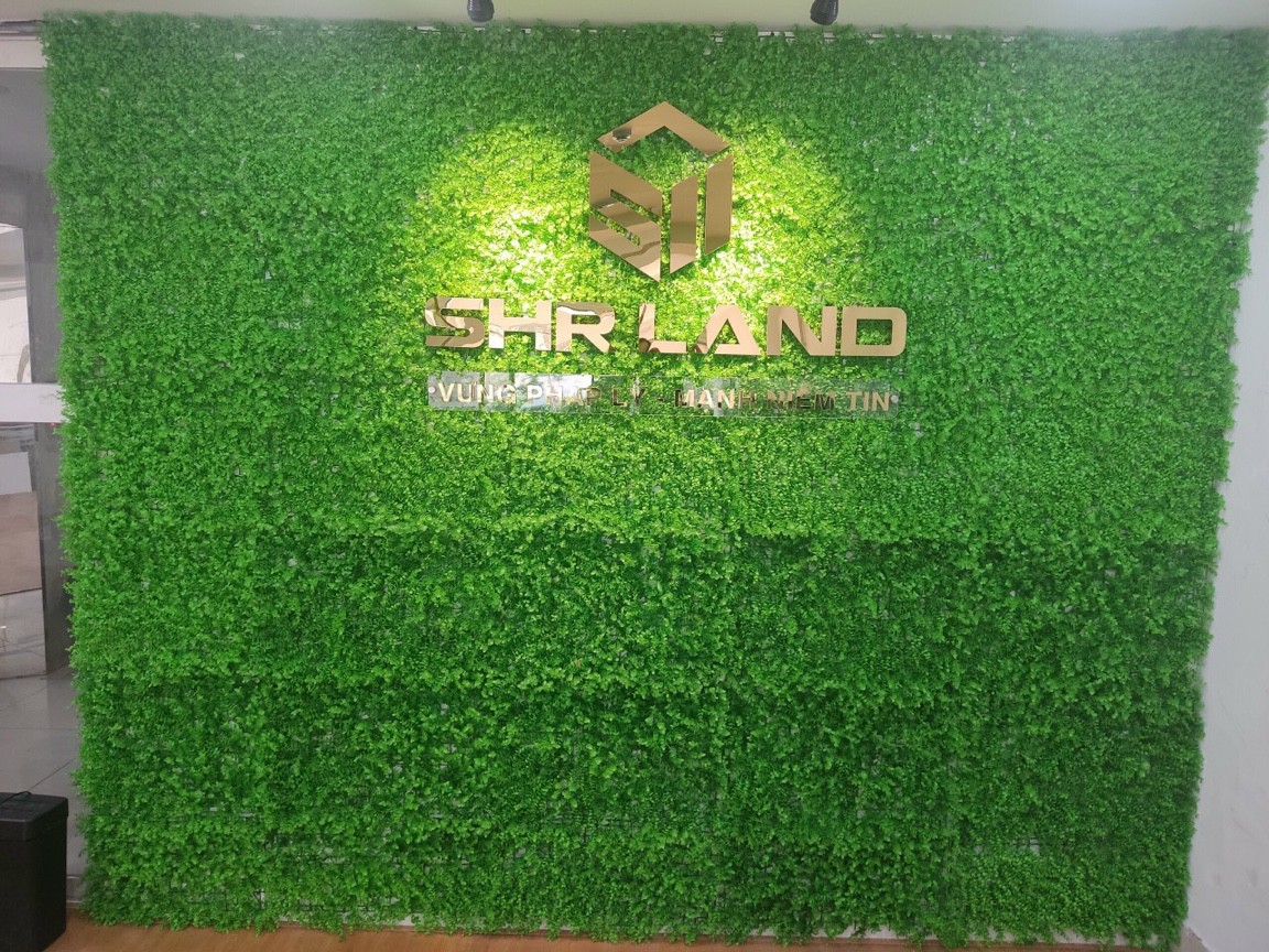 Mảng thảm cỏ tường trang trí