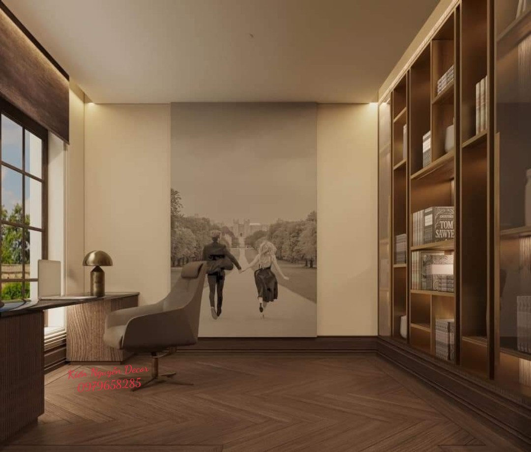 Thiết kế Phòng Ngủ kết hợp phòng làm việc cao cấp