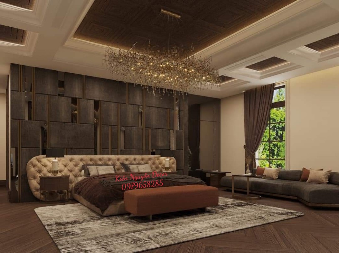 Thiết kế Phòng Ngủ kết hợp phòng làm việc cao cấp