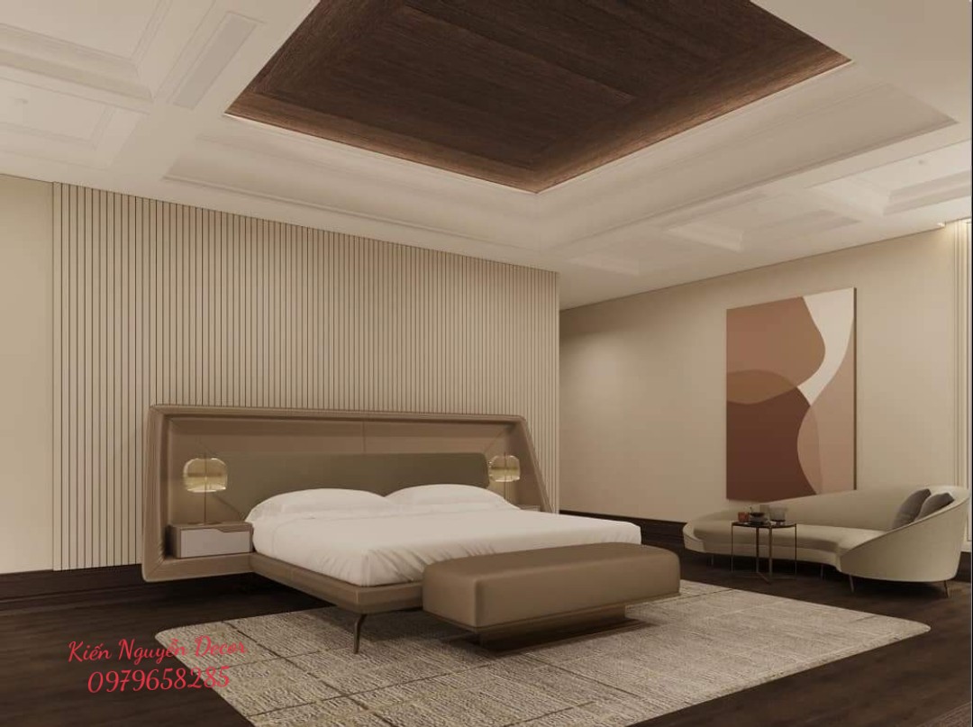 Thiết kế Phòng Ngủ kết hợp phòng làm việc cao cấp