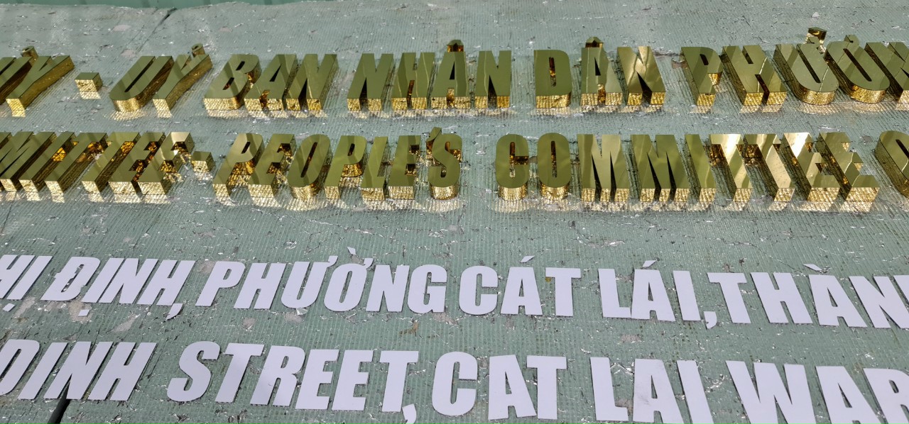 Chữ Inox Quảng cáo Bảng hiệu