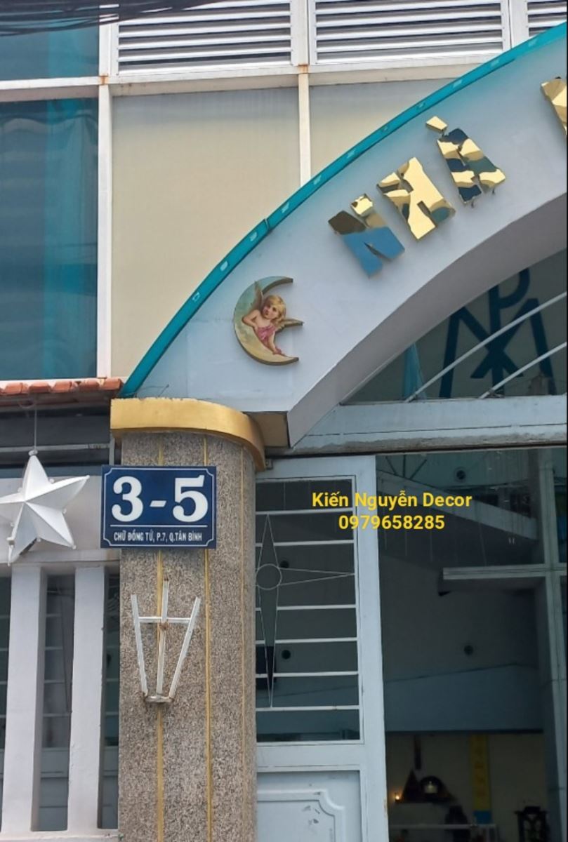 Chữ inox Nhà Nguyện Thánh Mẫu