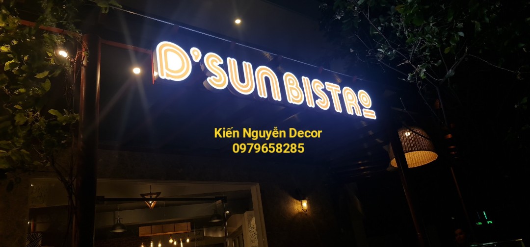 Chữ Mica Hộp Đèn COFFEE DSUN BISTRO