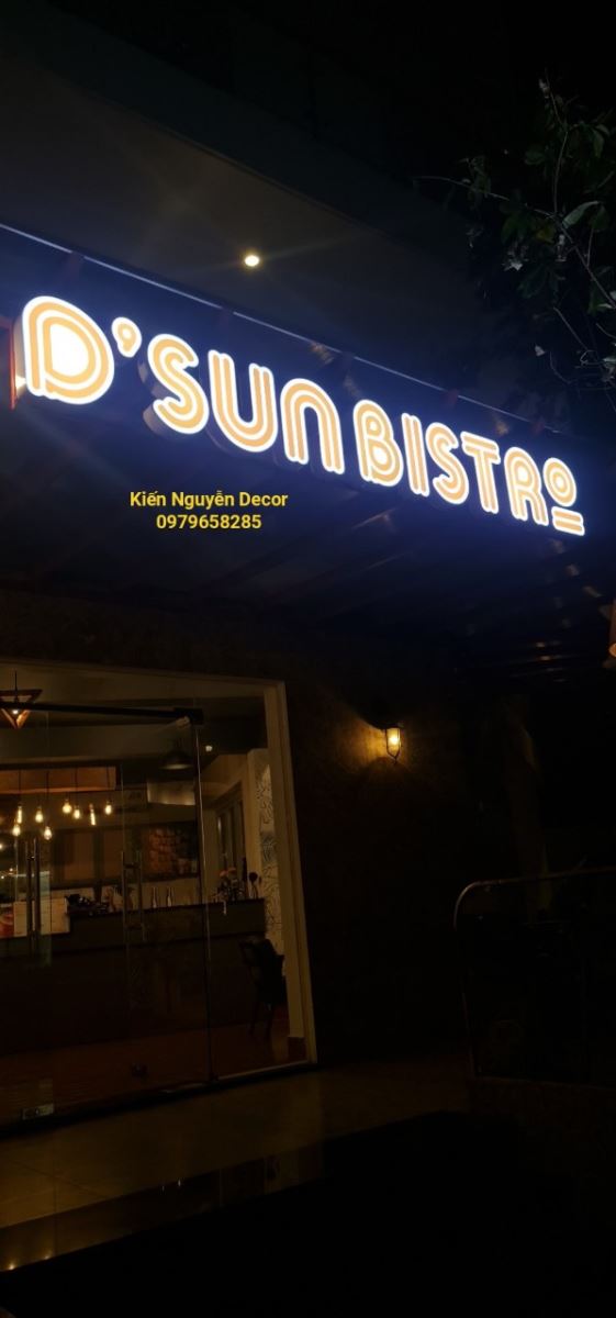 Chữ Mica Hộp Đèn COFFEE DSUN BISTRO
