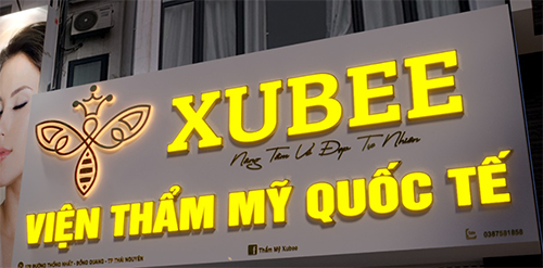 Bảng hiệu Thẩm Mỹ Viện XUBEE