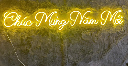 Chữ Led neon sologan