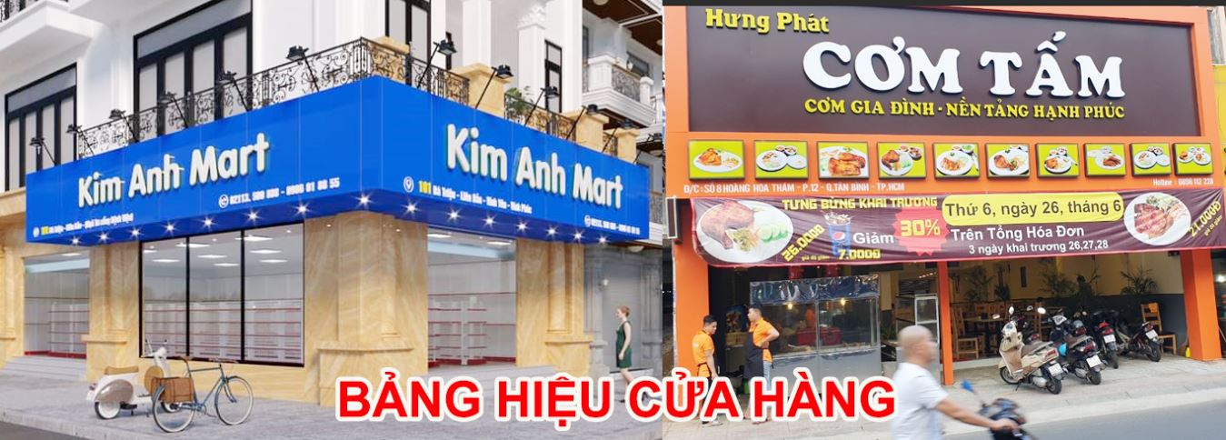 Làm bảng hiệu quảng cáo cửa hàng