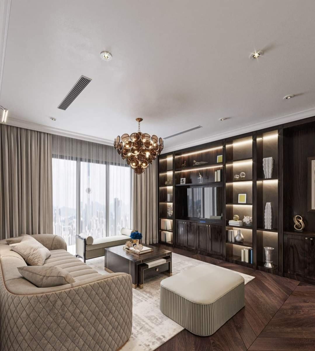 Nội thất căn hộ chung cư cao cấp A Tuấn Q.1